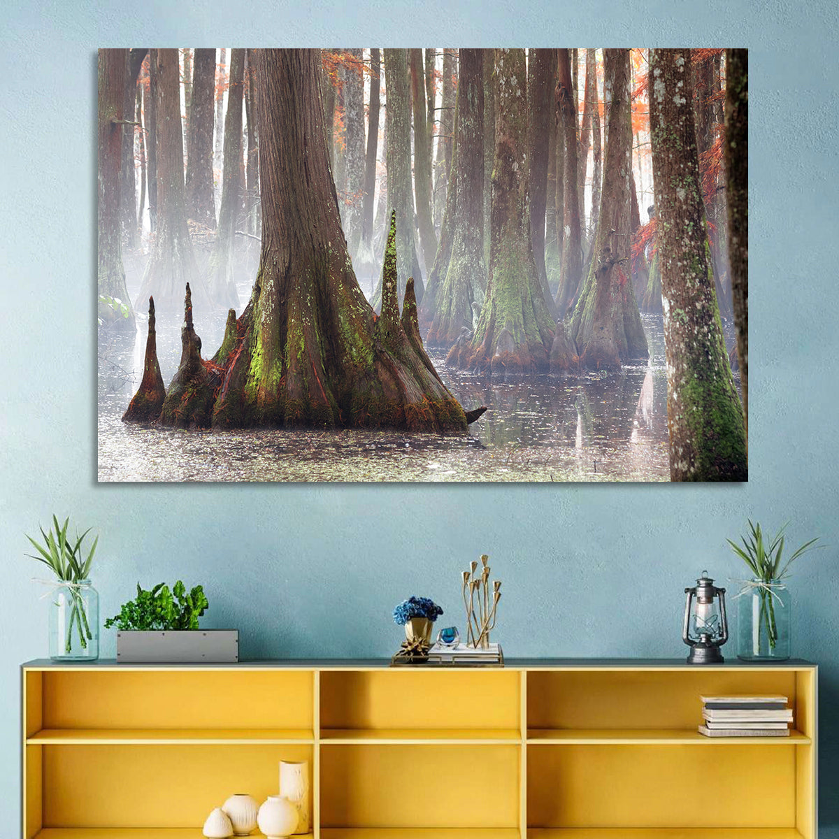 Chicot State Park Morning Fog Wall Art