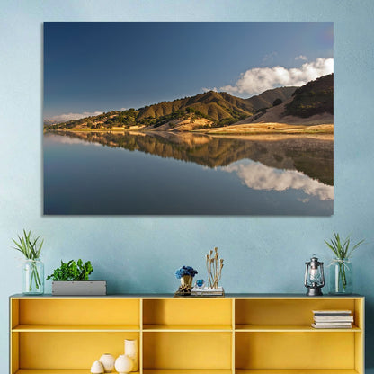 Uvas Reservoir Morning Reflection Wall Art