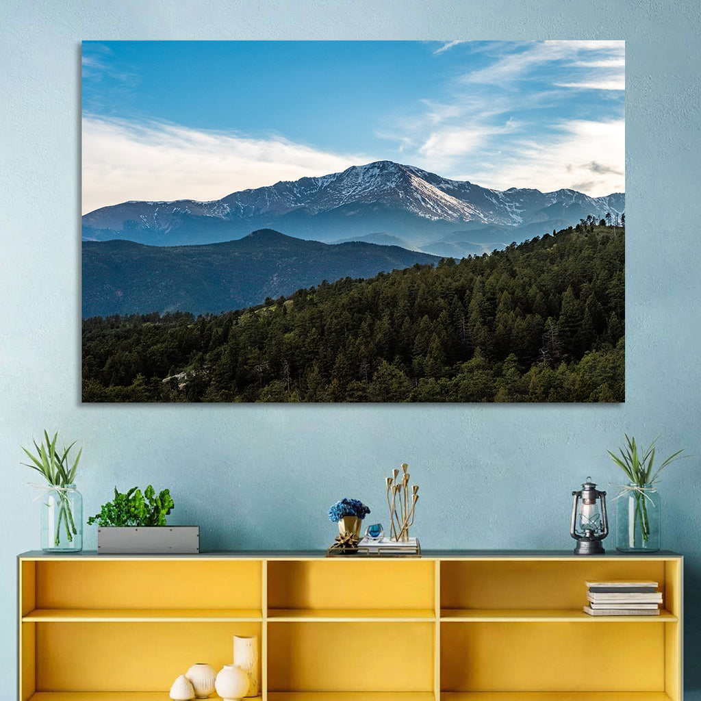Pikes Peak Mountain Landscape Wall Art