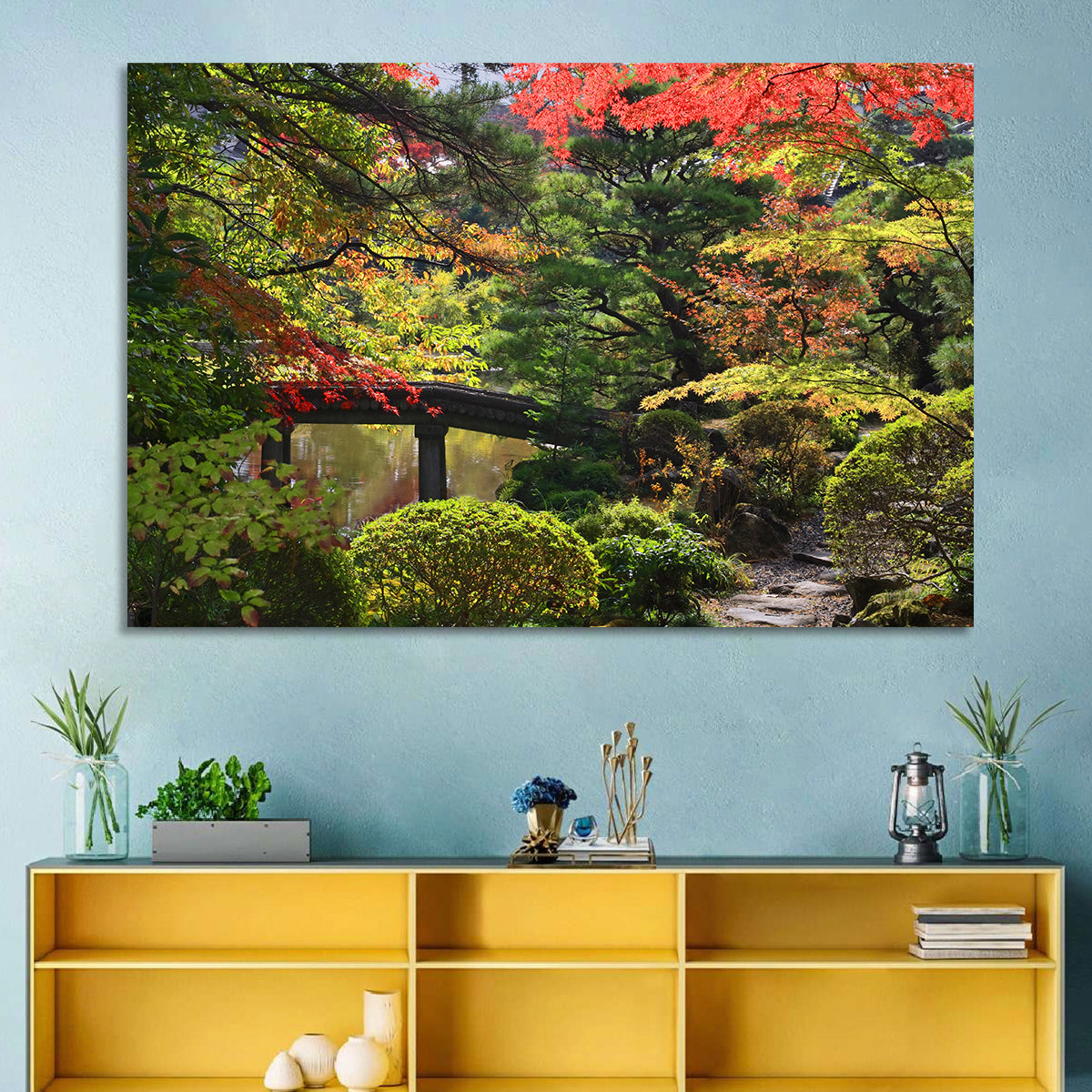 Rinoji Temple Autumn Garden Wall Art