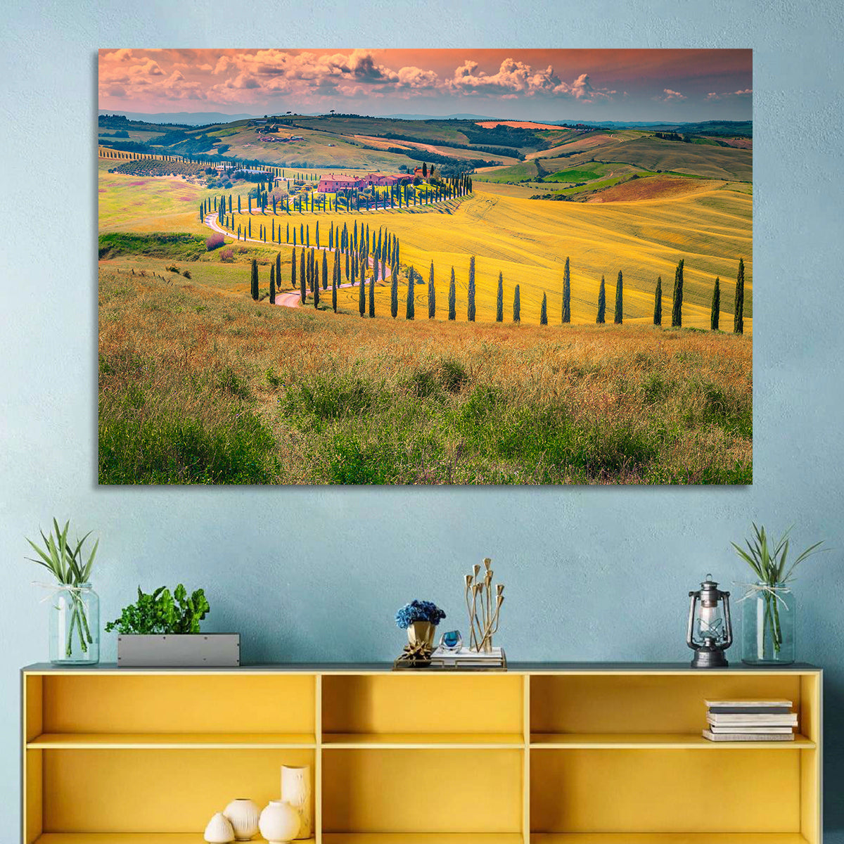 Val D'orcia Cypress Road Wall Art