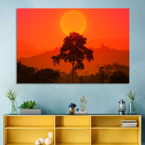 African Summer Sunset Wall Art