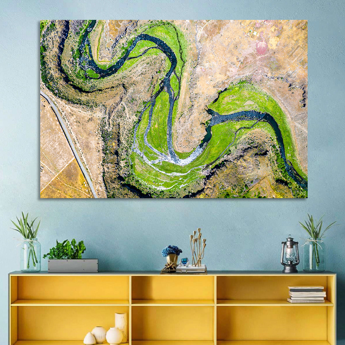 Kasagh River Valley Aerial Wall Art