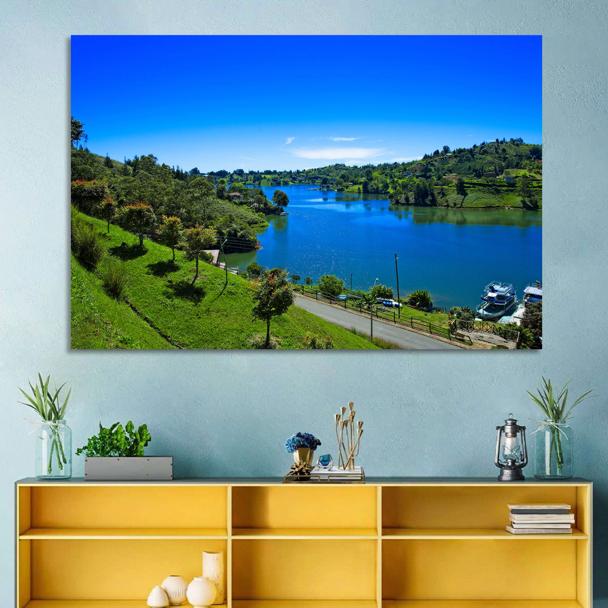 Santa Fe De Antioquia Lake View Wall Art