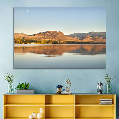 Osoyoos Lake Moonlit Reflection Wall Art