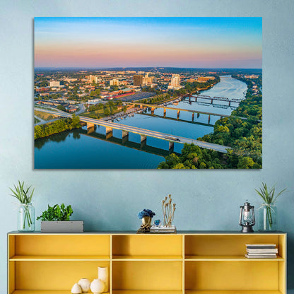 Augusta Savannah River Skyline Wall Art
