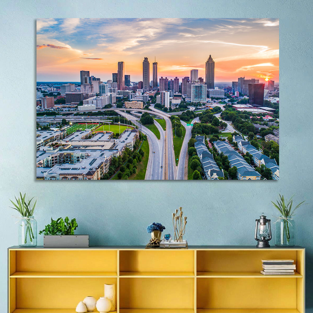 Downtown Atlanta Skyline Wall Art