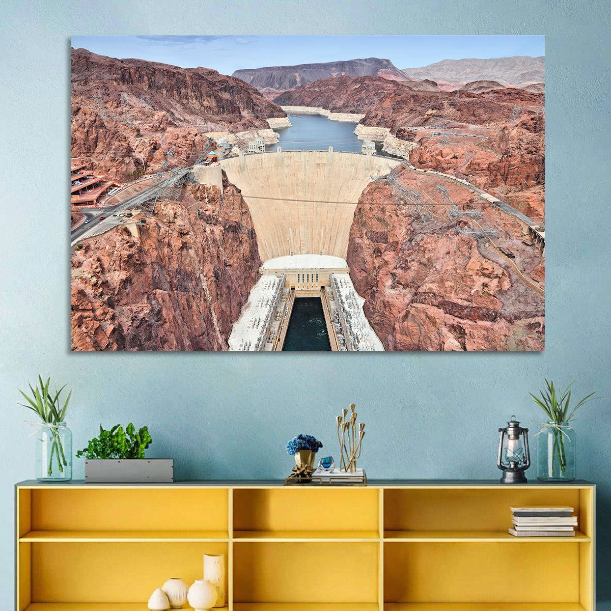 Hoover Dam High-angle View Wall Art