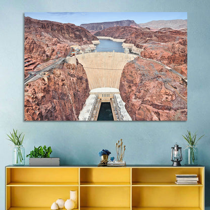 Hoover Dam High-angle View Wall Art