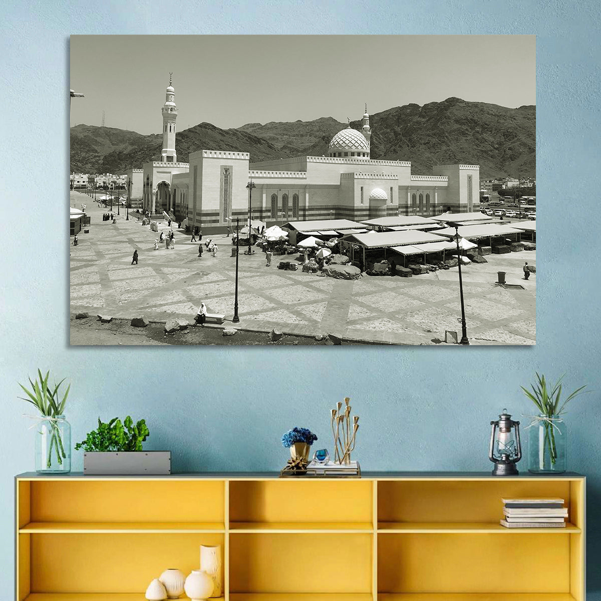 Uhud Mosque, Medina Wall Art in a room, landscape