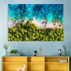 Croatian Turquoise Coastline Wall Art