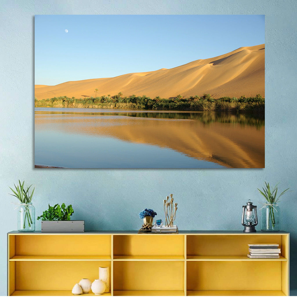 Desert Oasis Reflection Wall Art