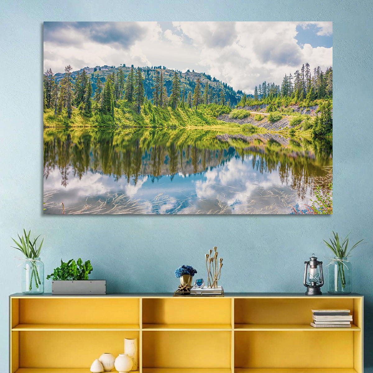 Highwood Lake Reflection Wall Art