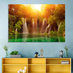 Plitvice Lakes Waterfalls Wall Art
