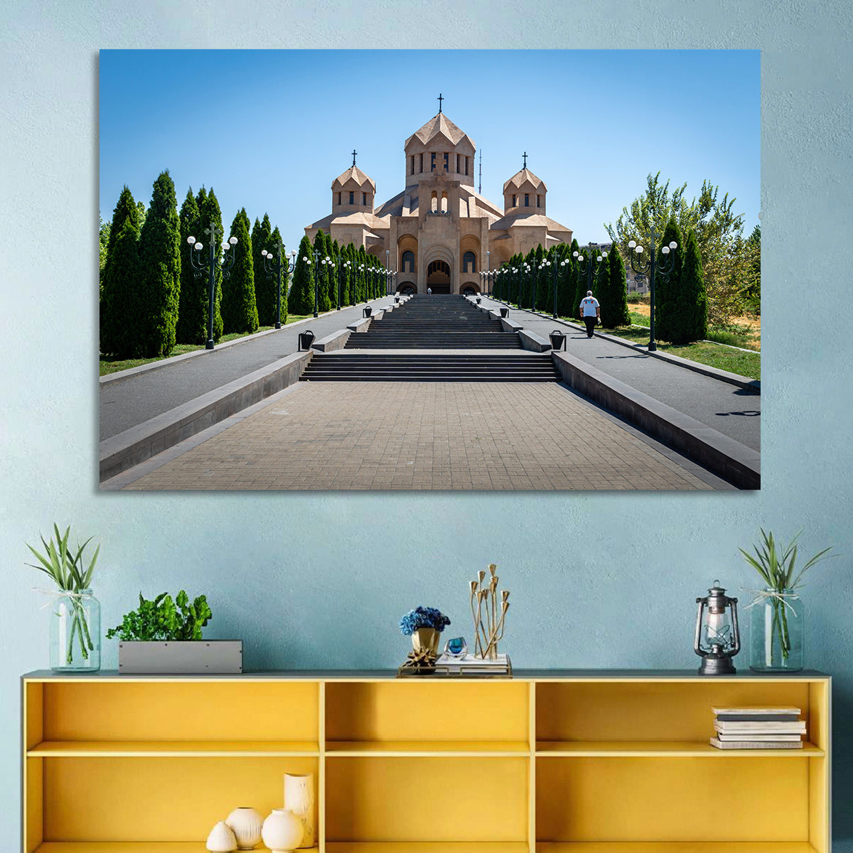 Saint Gregory Cathedral Stairway, Yerevan Wall Art