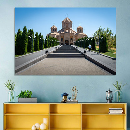 Saint Gregory Cathedral Stairway, Yerevan Wall Art