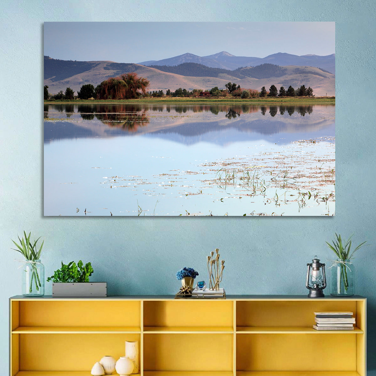 Mission Valley Lake Reflection Wall Art