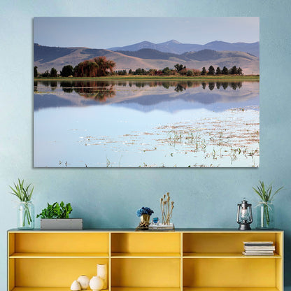 Mission Valley Lake Reflection Wall Art