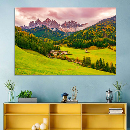 St Johann Church, Santa Maddalena Wall Art