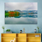 Lake Bled Island Church Wall Art