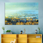 Misty Xinjiang Village Wall Art
