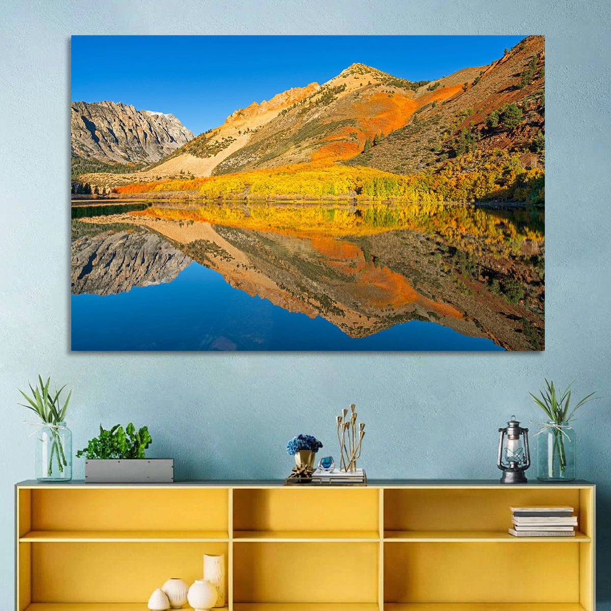 North Lake Autumn Reflection Wall Art