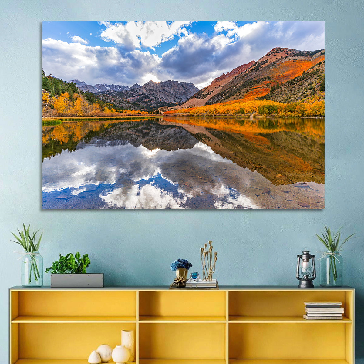North Lake Autumn Reflection Wall Art