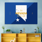 Nevada Map the Silver State Wall Art