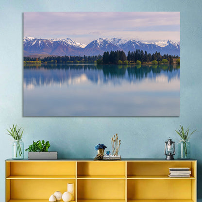 Ruataniwha Lake Reflection Wall Art