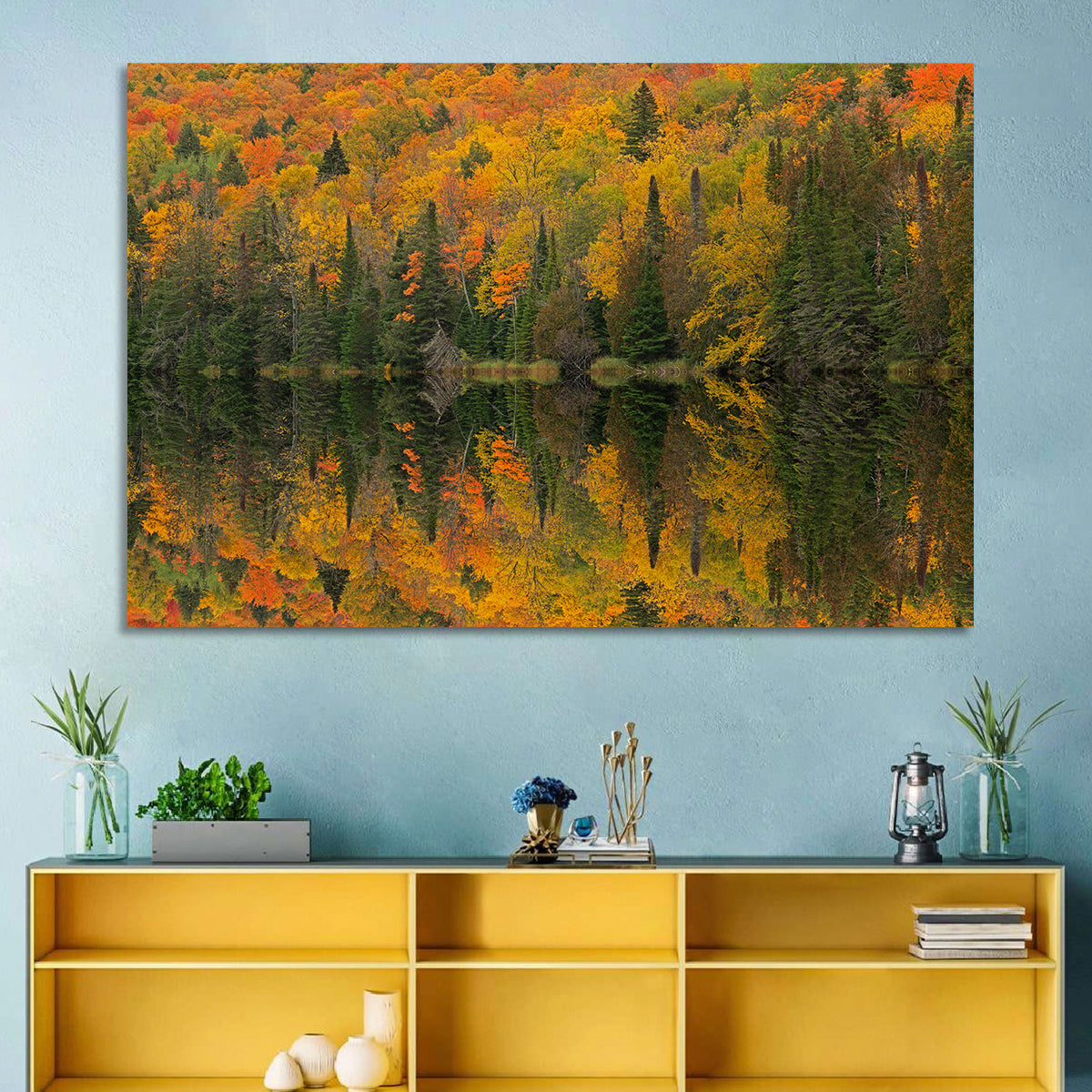 Ottawa National Forest Autumn Reflection Wall Art