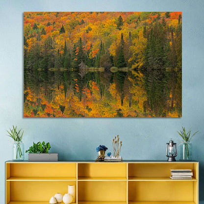 Ottawa National Forest Autumn Reflection Wall Art