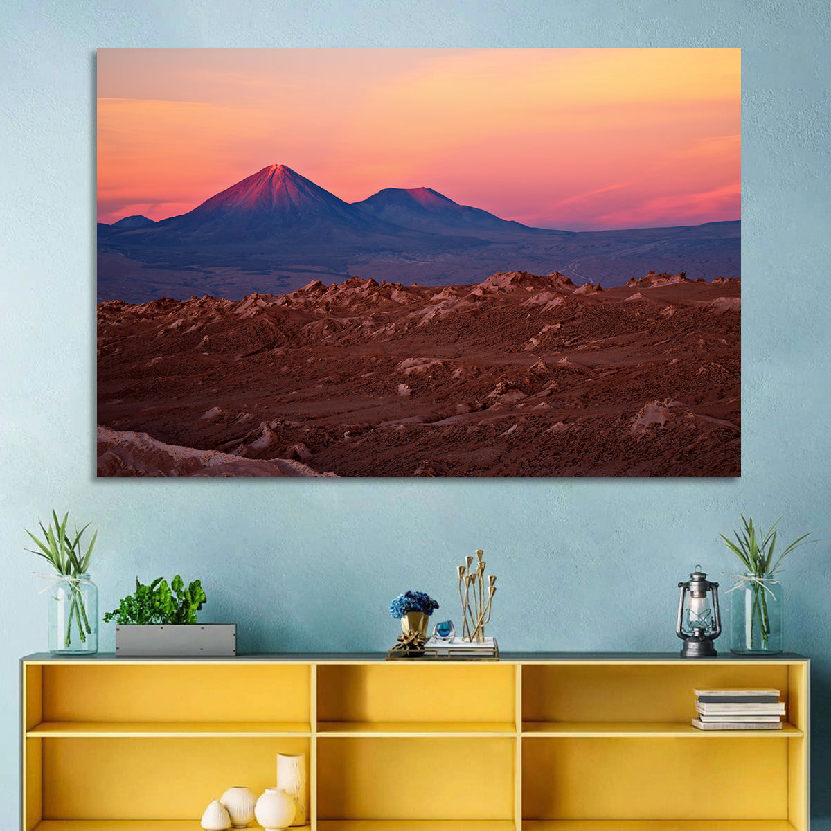 Valle De La Luna, Licancabur Volcano Wall Art in a room, landscape