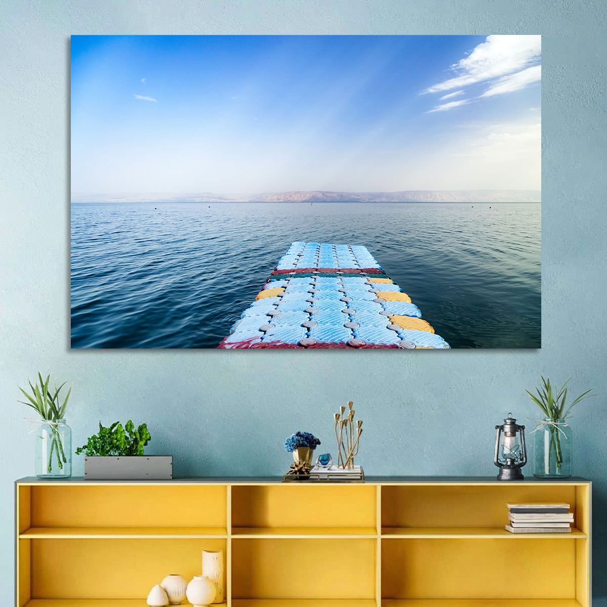 Galilee Floating Dock at Tiberias Wall Art