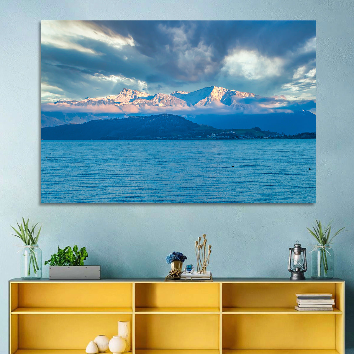 Lake Obersee Golden Hour Wall Art