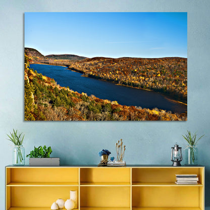 Lake of the Clouds Golden Hour Wall Art