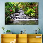 Tabacon Tiered Hot Springs Waterfall Wall Art