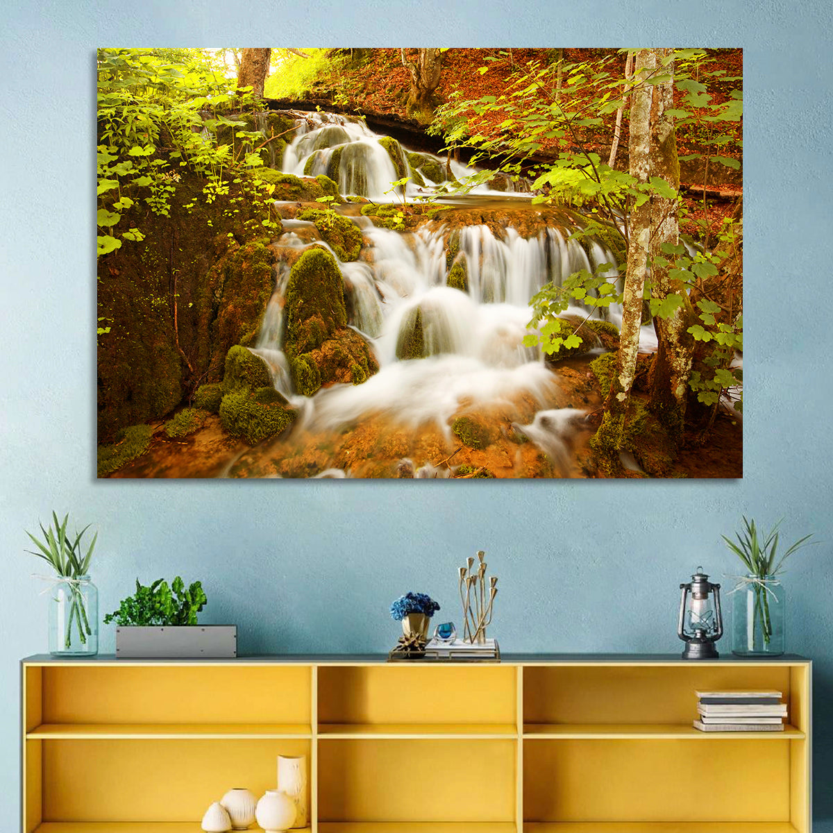 Plitvice Autumn Stream Wall Art