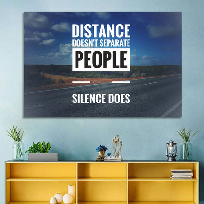 Silence Separates People Wall Art