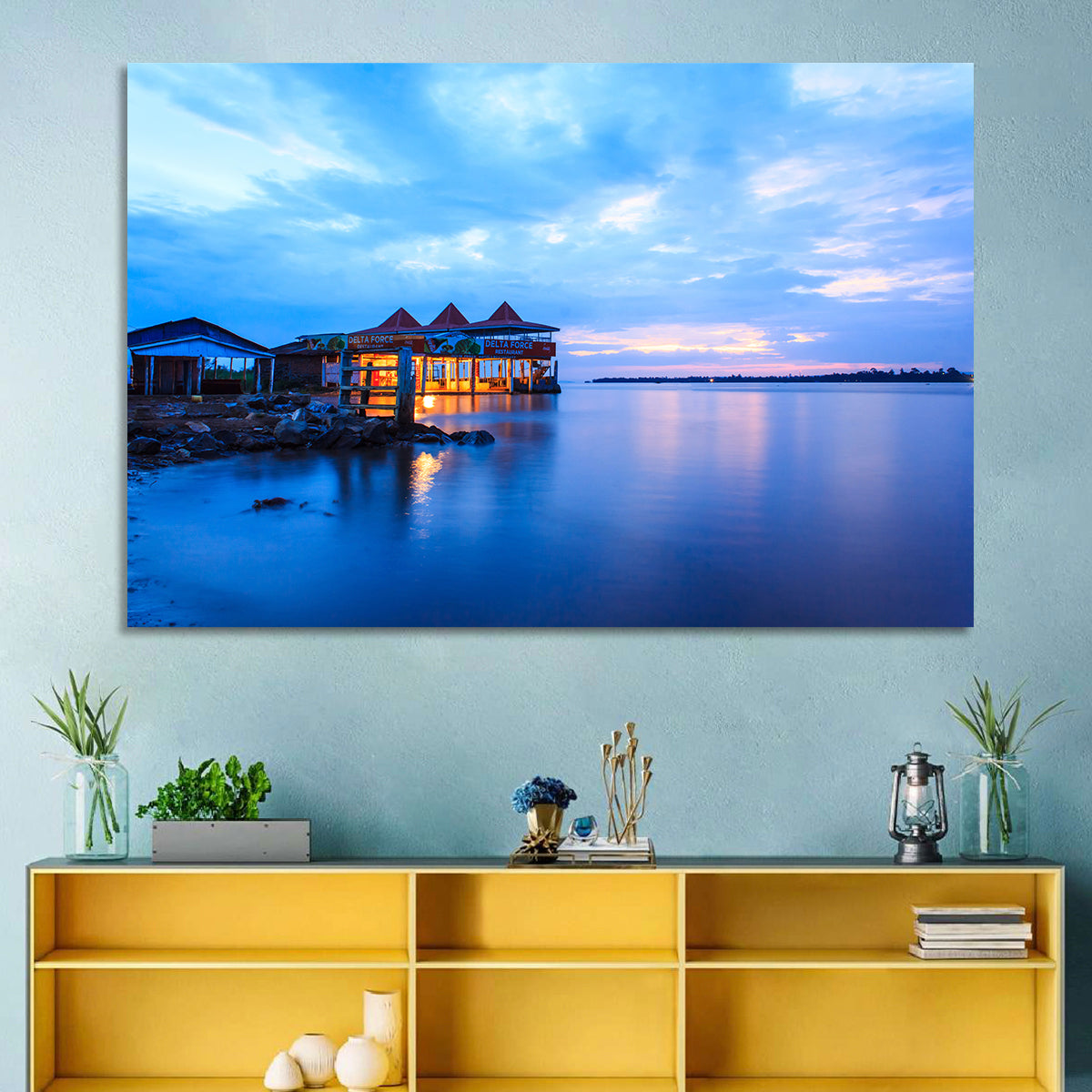 Twilight Restaurant on Lake Victoria Wall Art