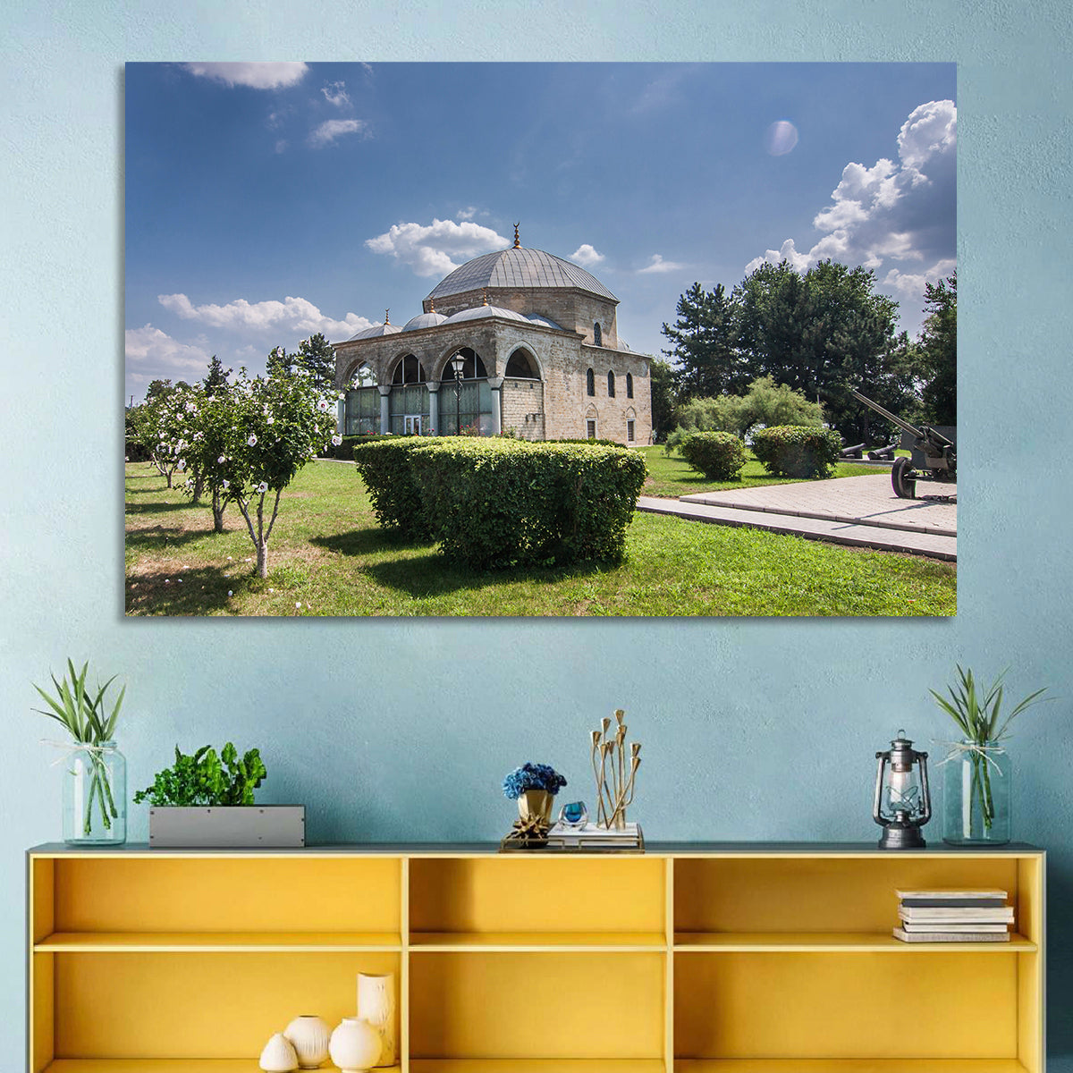 Sunlit Old Mosque in Izmail Wall Art