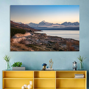 Mount Cook from Lake Pukaki Wall Art