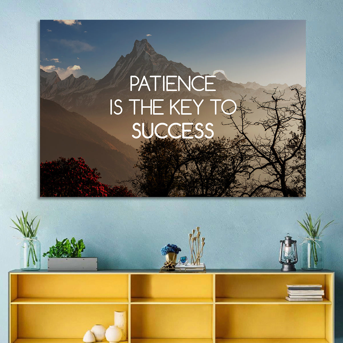 Patience Is the Key to Success Wall Art