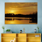 Lake Weiss Sunset Reflection Wall Art