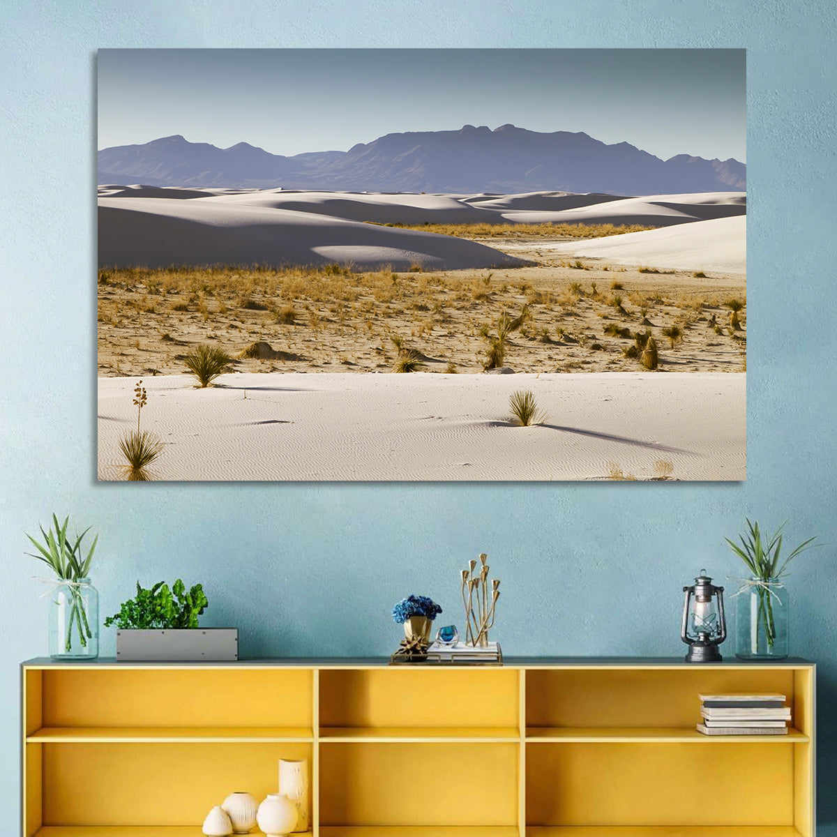 White Sands Dunes, New Mexico Wall Art in a room, landscape