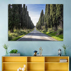 Avenue of Cypress Trees Wall Art