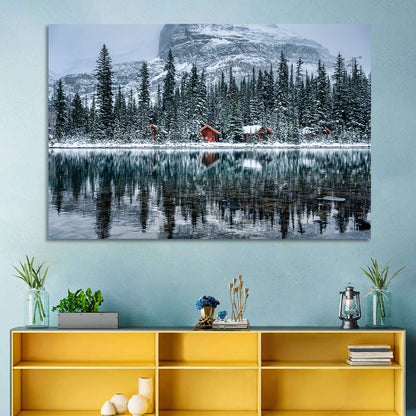 Lake O Hara Winter Reflection Wall Art