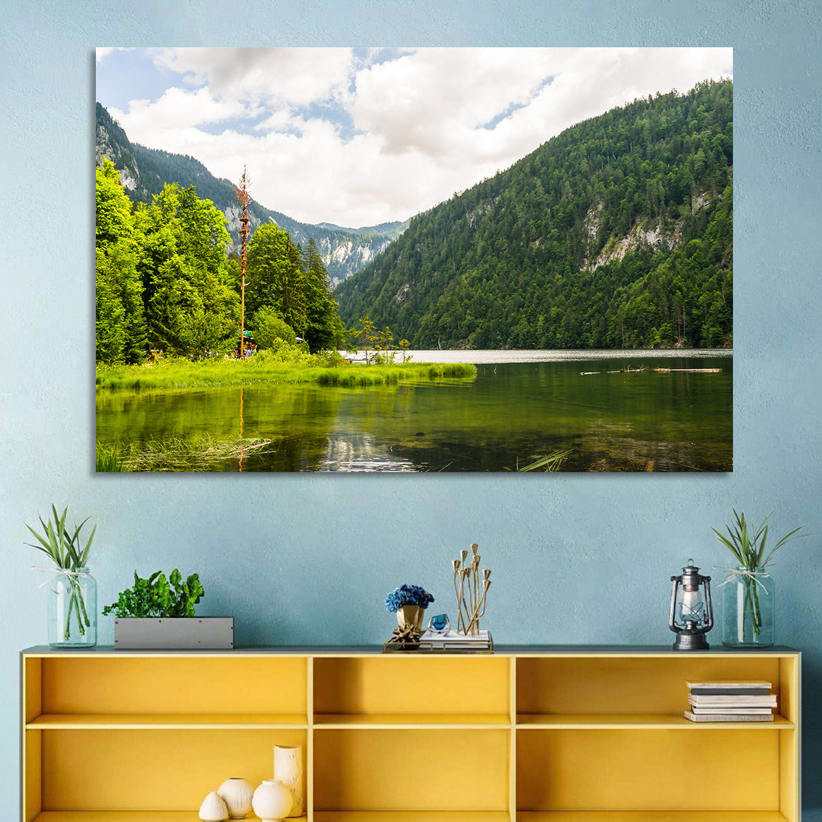 Maypole at Lake Toplitz Wall Art