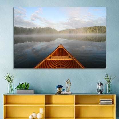 Cedar Canoe on Lake Ontario Wall Art