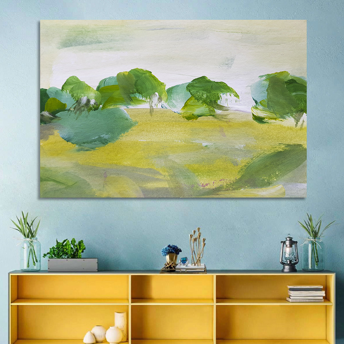 Rural Fields Abstract Wall Art