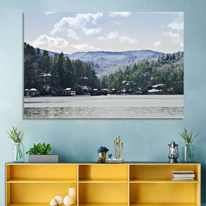 Lake Rabun Winter Scene Wall Art